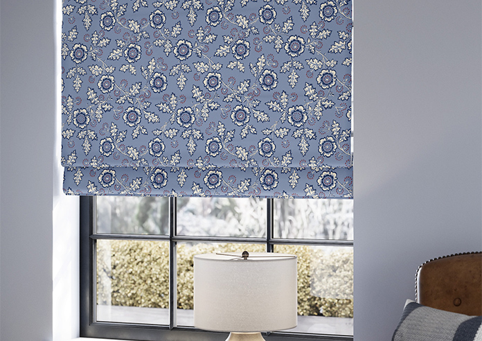 Land & Shore River, Blue Red - Roman Blind - Image 5